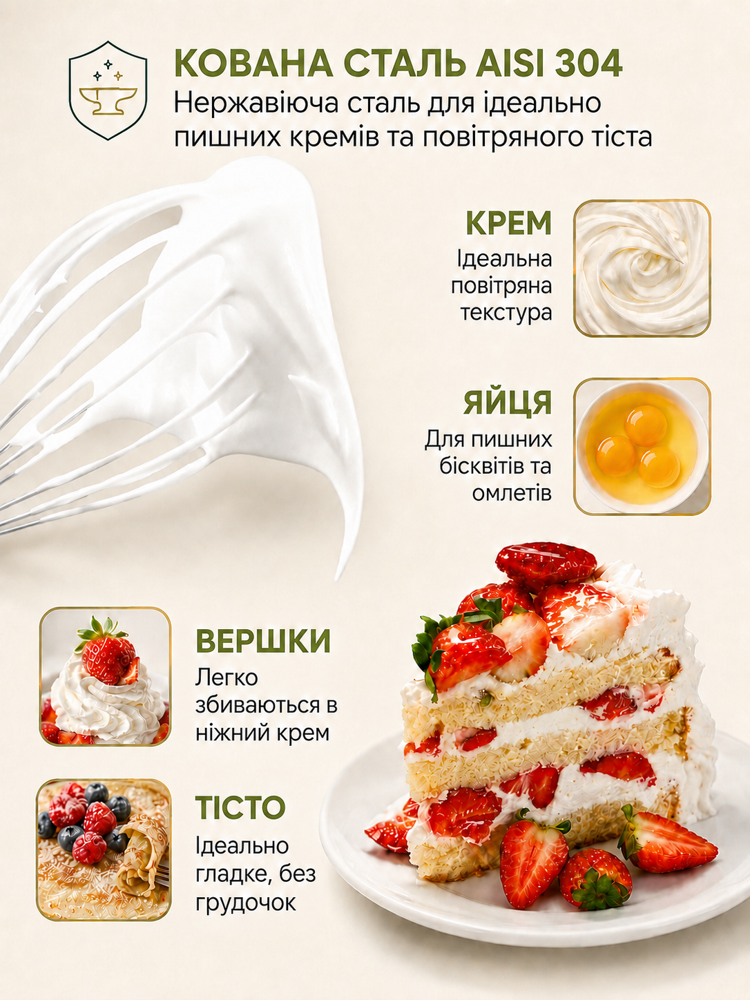 Крем та тісто ViLgrand